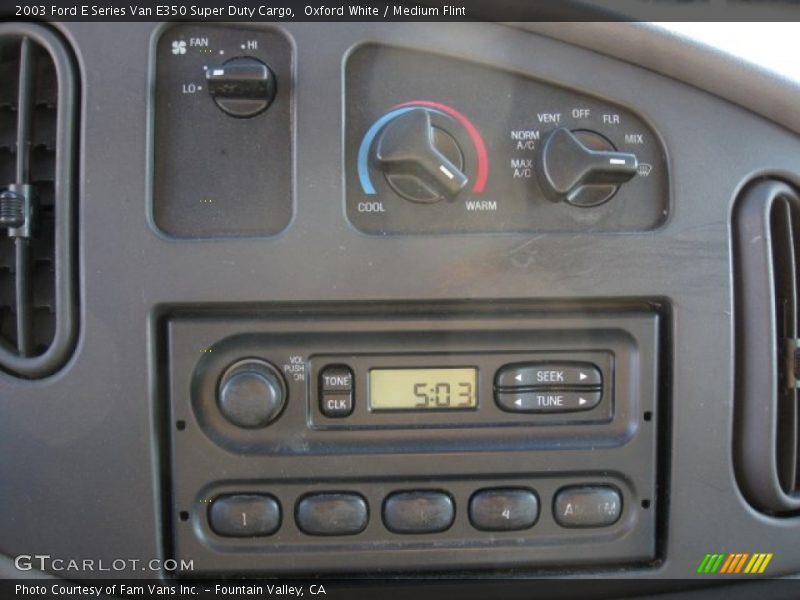 Oxford White / Medium Flint 2003 Ford E Series Van E350 Super Duty Cargo