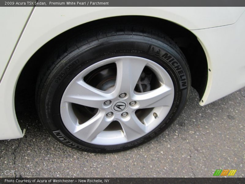 Premium White Pearl / Parchment 2009 Acura TSX Sedan