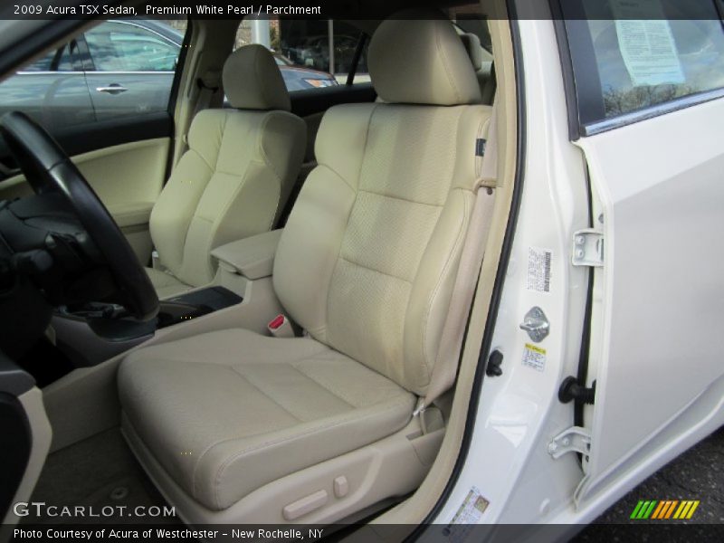 Premium White Pearl / Parchment 2009 Acura TSX Sedan