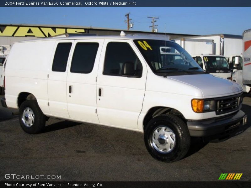 Oxford White / Medium Flint 2004 Ford E Series Van E350 Commercial