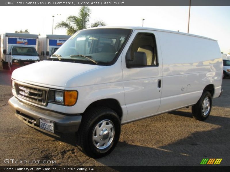 Oxford White / Medium Flint 2004 Ford E Series Van E350 Commercial