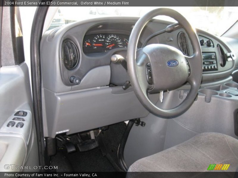 Oxford White / Medium Flint 2004 Ford E Series Van E350 Commercial