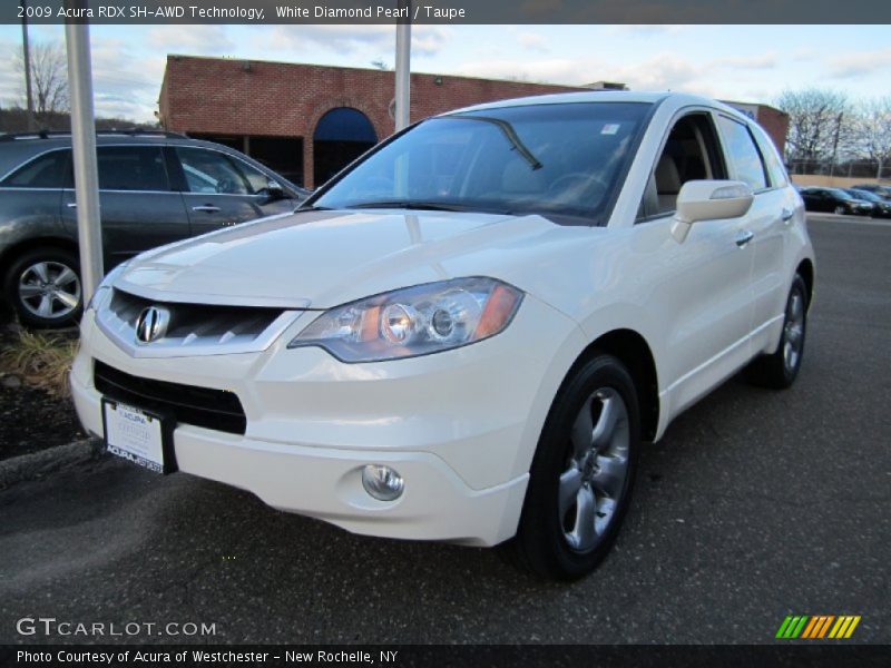 White Diamond Pearl / Taupe 2009 Acura RDX SH-AWD Technology