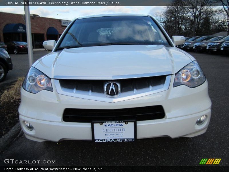 White Diamond Pearl / Taupe 2009 Acura RDX SH-AWD Technology