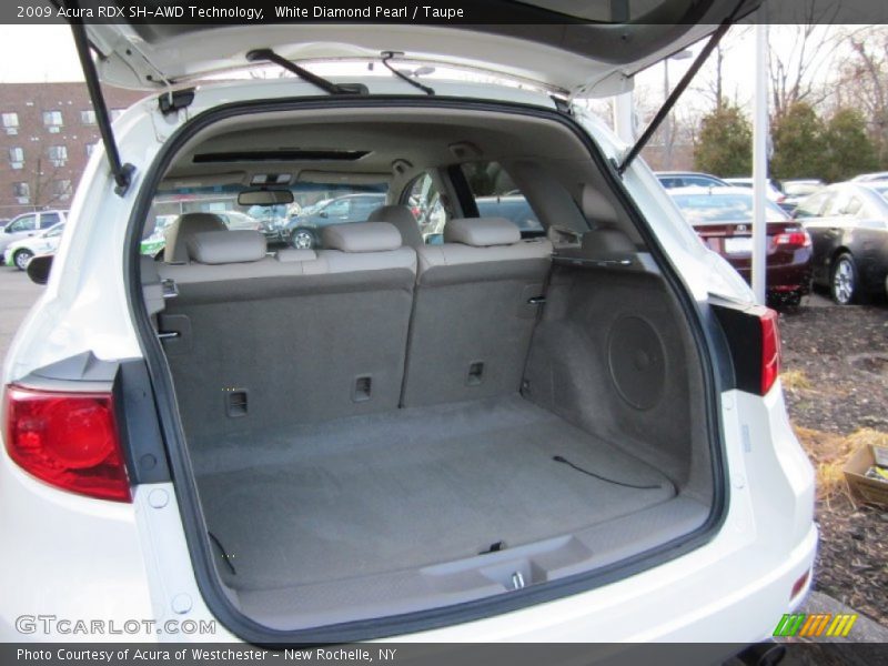 White Diamond Pearl / Taupe 2009 Acura RDX SH-AWD Technology