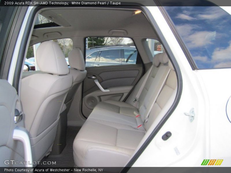 White Diamond Pearl / Taupe 2009 Acura RDX SH-AWD Technology