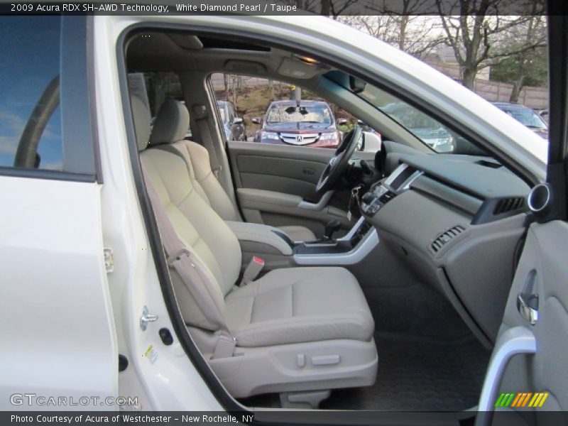 White Diamond Pearl / Taupe 2009 Acura RDX SH-AWD Technology