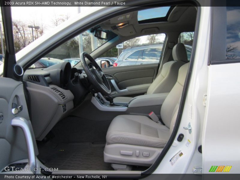 White Diamond Pearl / Taupe 2009 Acura RDX SH-AWD Technology