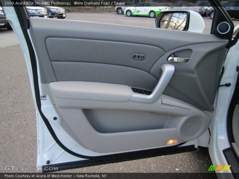 White Diamond Pearl / Taupe 2009 Acura RDX SH-AWD Technology
