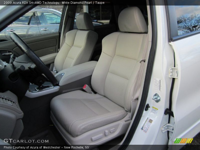 White Diamond Pearl / Taupe 2009 Acura RDX SH-AWD Technology