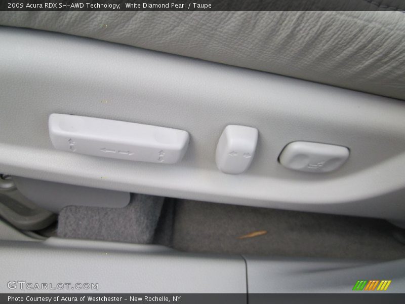 White Diamond Pearl / Taupe 2009 Acura RDX SH-AWD Technology
