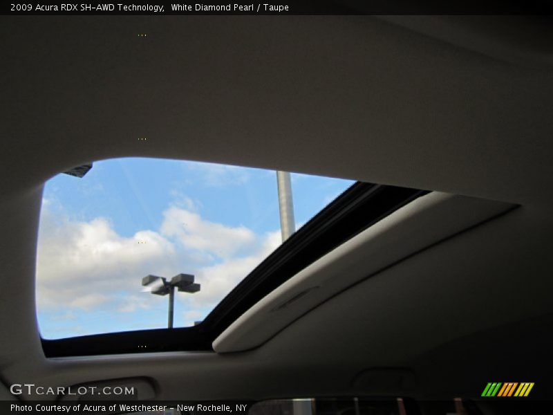 White Diamond Pearl / Taupe 2009 Acura RDX SH-AWD Technology