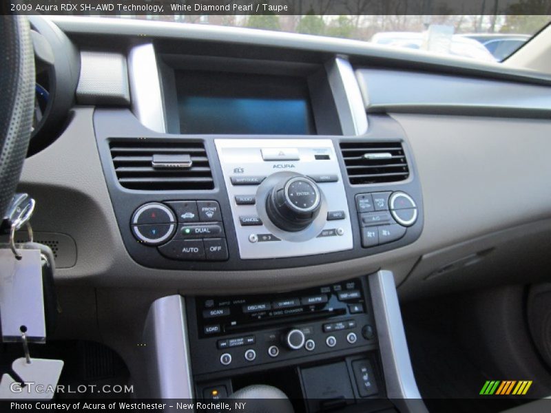 White Diamond Pearl / Taupe 2009 Acura RDX SH-AWD Technology