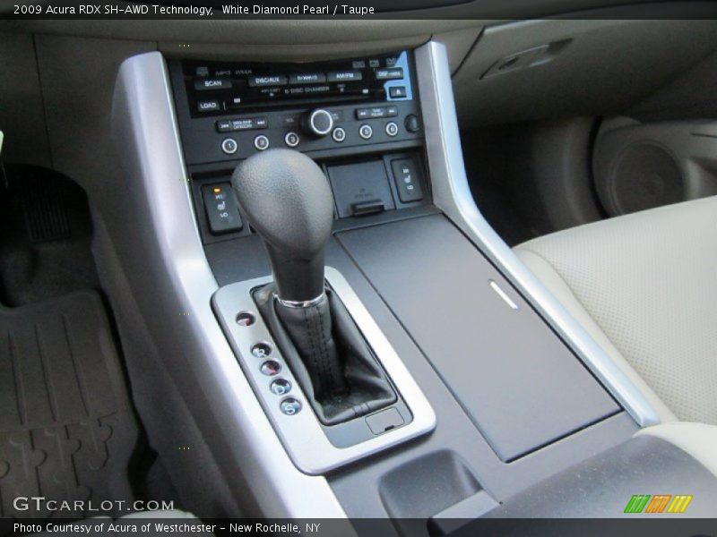 White Diamond Pearl / Taupe 2009 Acura RDX SH-AWD Technology