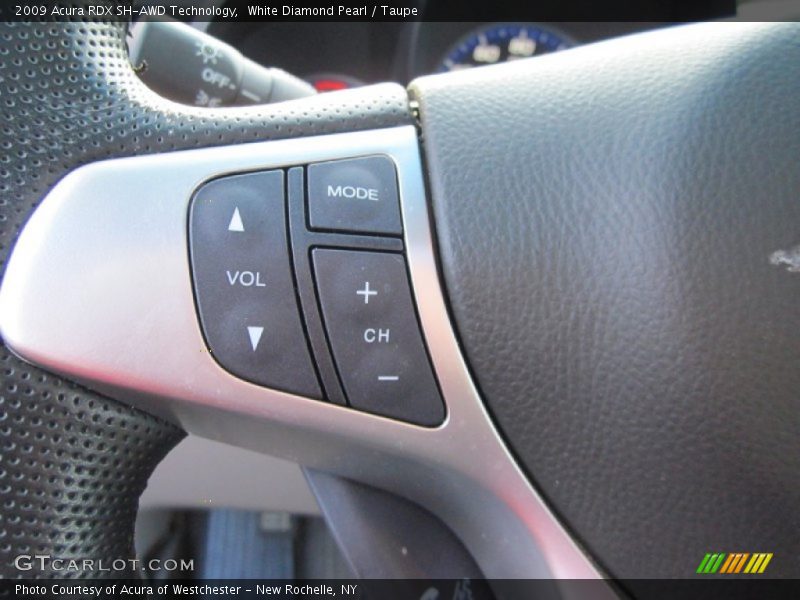 White Diamond Pearl / Taupe 2009 Acura RDX SH-AWD Technology