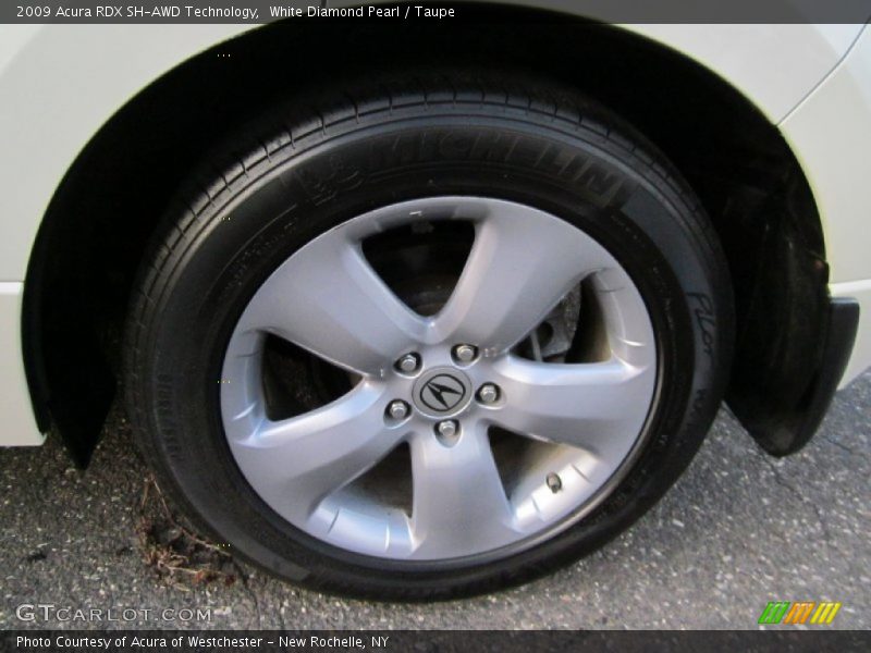 White Diamond Pearl / Taupe 2009 Acura RDX SH-AWD Technology