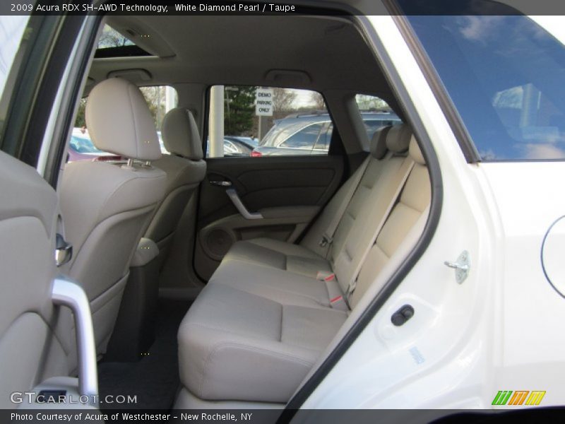 White Diamond Pearl / Taupe 2009 Acura RDX SH-AWD Technology