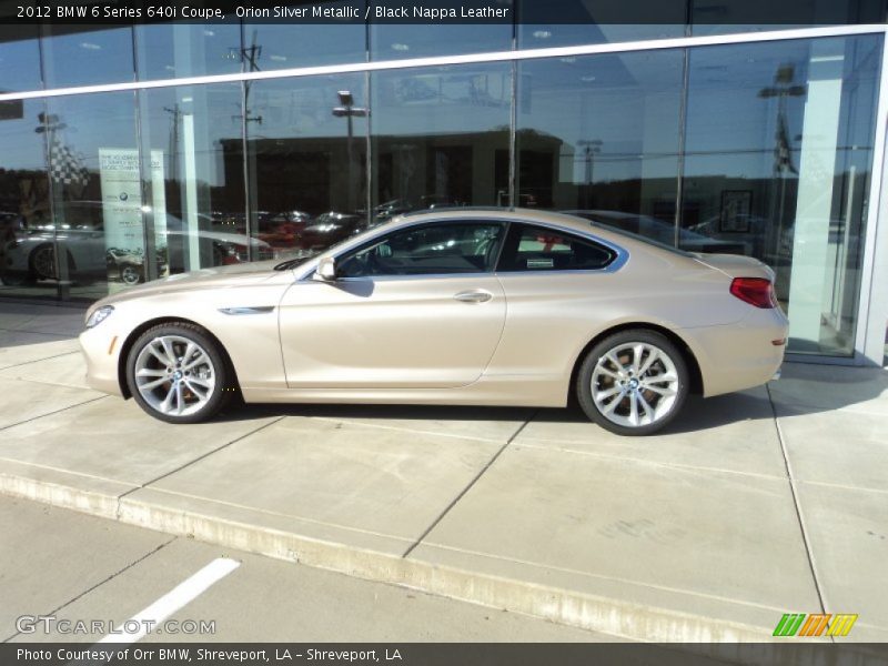  2012 6 Series 640i Coupe Orion Silver Metallic