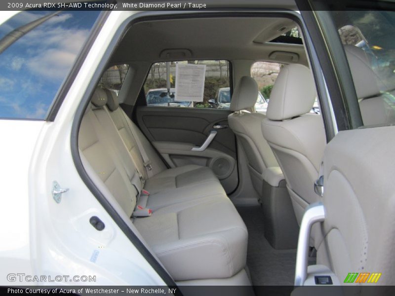 White Diamond Pearl / Taupe 2009 Acura RDX SH-AWD Technology
