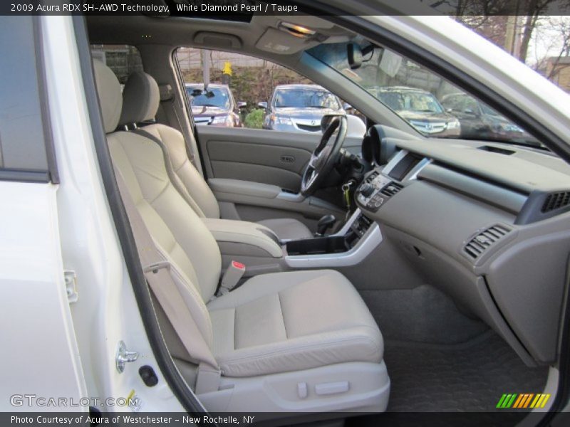White Diamond Pearl / Taupe 2009 Acura RDX SH-AWD Technology