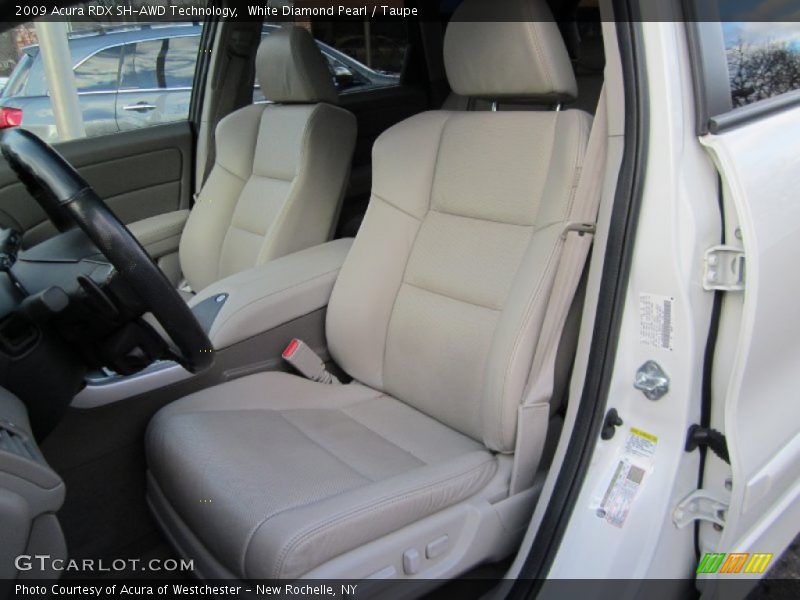White Diamond Pearl / Taupe 2009 Acura RDX SH-AWD Technology