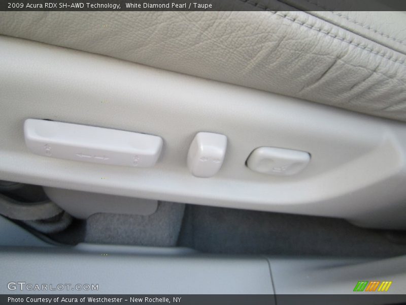 White Diamond Pearl / Taupe 2009 Acura RDX SH-AWD Technology
