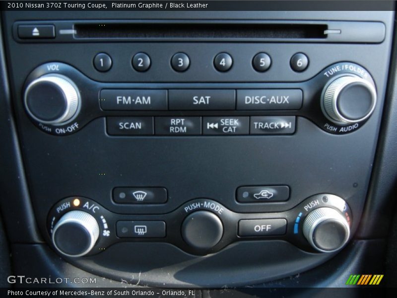 Controls of 2010 370Z Touring Coupe