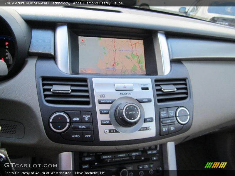 White Diamond Pearl / Taupe 2009 Acura RDX SH-AWD Technology