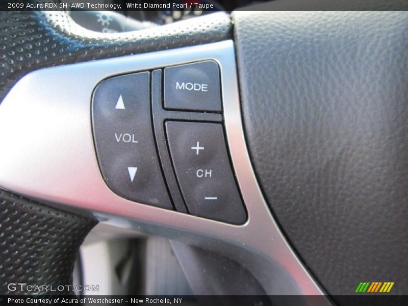 White Diamond Pearl / Taupe 2009 Acura RDX SH-AWD Technology