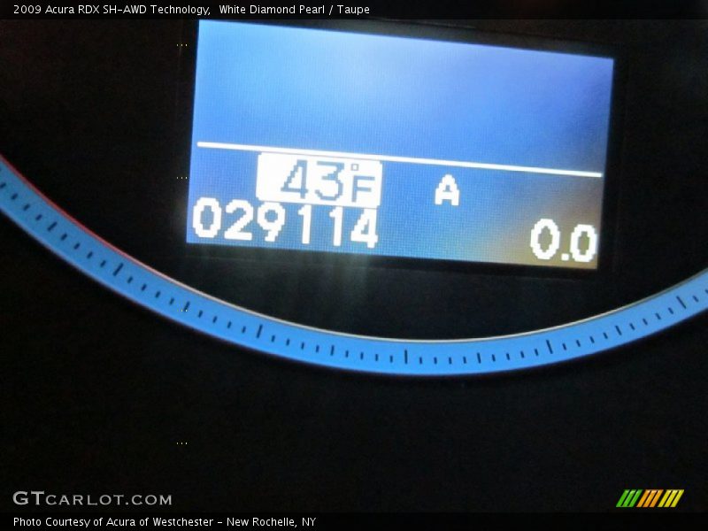 White Diamond Pearl / Taupe 2009 Acura RDX SH-AWD Technology