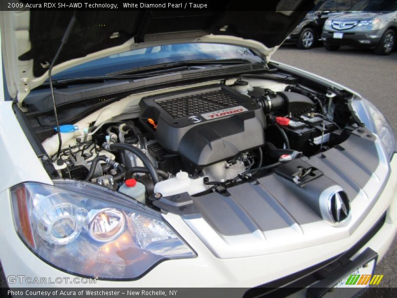 White Diamond Pearl / Taupe 2009 Acura RDX SH-AWD Technology