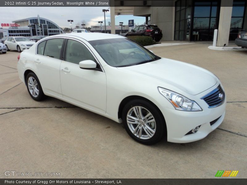 Moonlight White / Stone 2012 Infiniti G 25 Journey Sedan