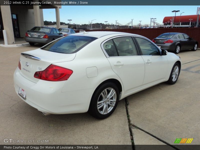 Moonlight White / Stone 2012 Infiniti G 25 Journey Sedan