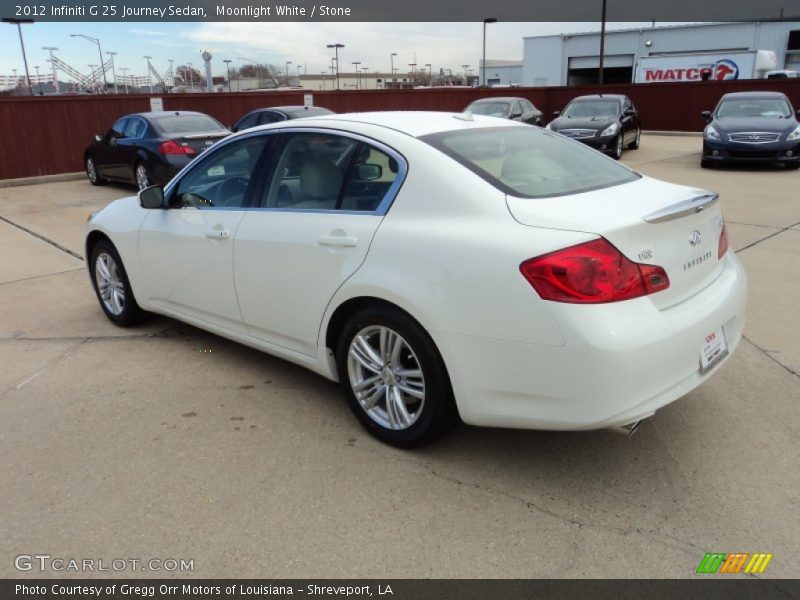 Moonlight White / Stone 2012 Infiniti G 25 Journey Sedan