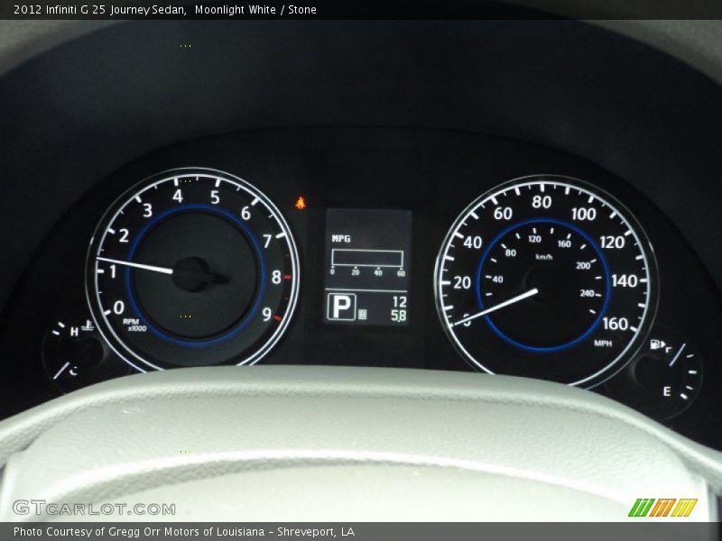  2012 G 25 Journey Sedan 25 Journey Sedan Gauges