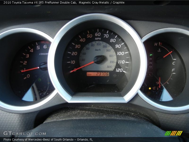 Magnetic Gray Metallic / Graphite 2010 Toyota Tacoma V6 SR5 PreRunner Double Cab