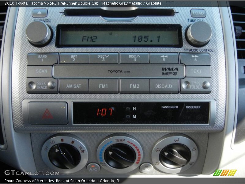 Magnetic Gray Metallic / Graphite 2010 Toyota Tacoma V6 SR5 PreRunner Double Cab