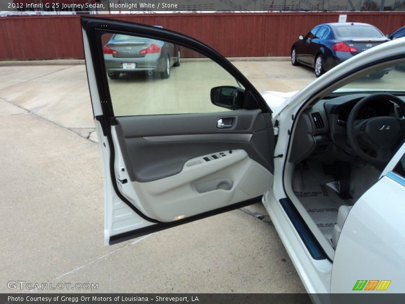 Moonlight White / Stone 2012 Infiniti G 25 Journey Sedan