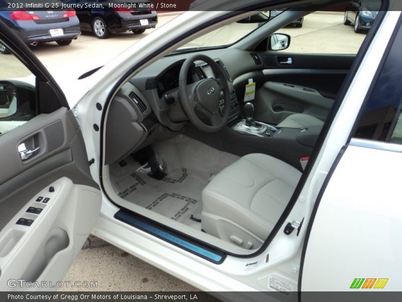  2012 G 25 Journey Sedan Stone Interior