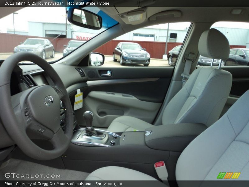 Moonlight White / Stone 2012 Infiniti G 25 Journey Sedan