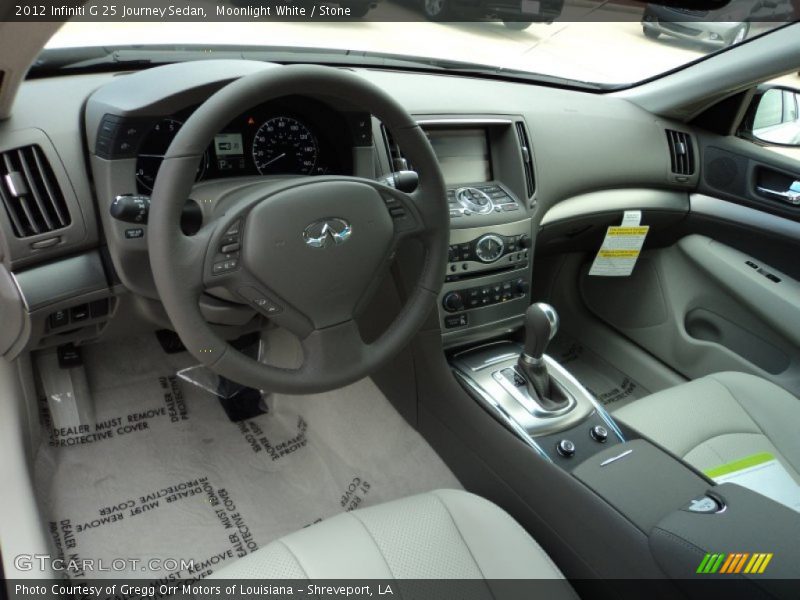 Stone Interior - 2012 G 25 Journey Sedan 