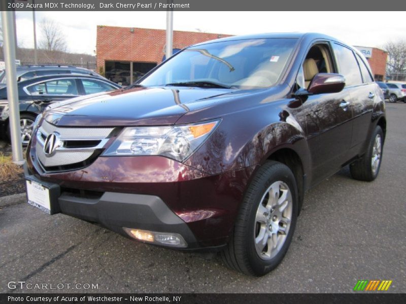 Dark Cherry Pearl / Parchment 2009 Acura MDX Technology