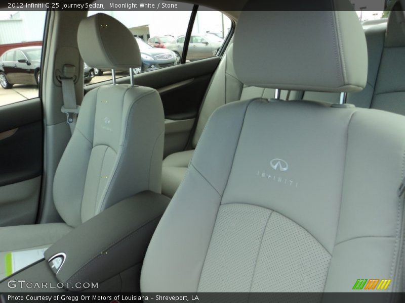 Moonlight White / Stone 2012 Infiniti G 25 Journey Sedan