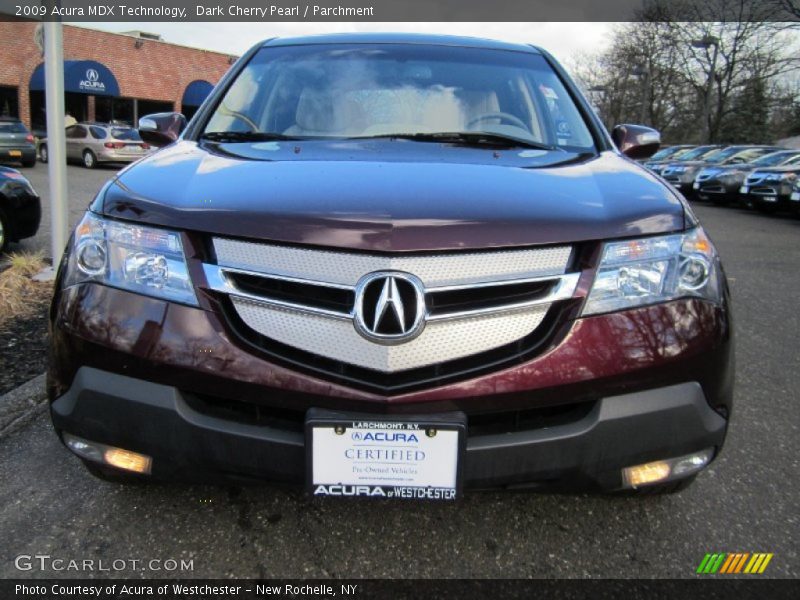 Dark Cherry Pearl / Parchment 2009 Acura MDX Technology