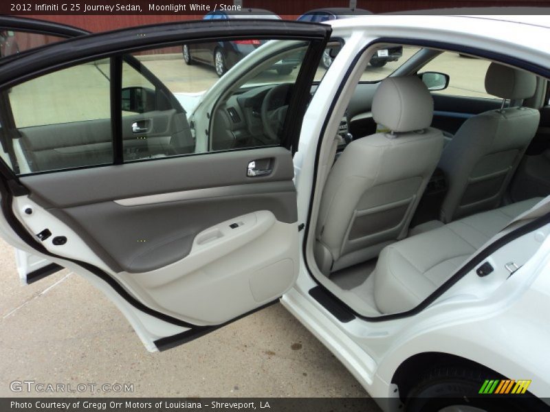 Moonlight White / Stone 2012 Infiniti G 25 Journey Sedan