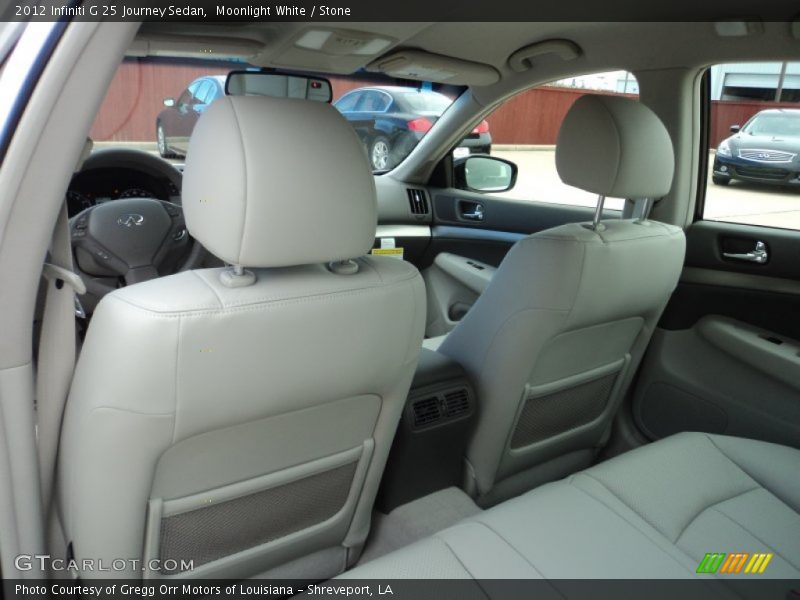 Moonlight White / Stone 2012 Infiniti G 25 Journey Sedan