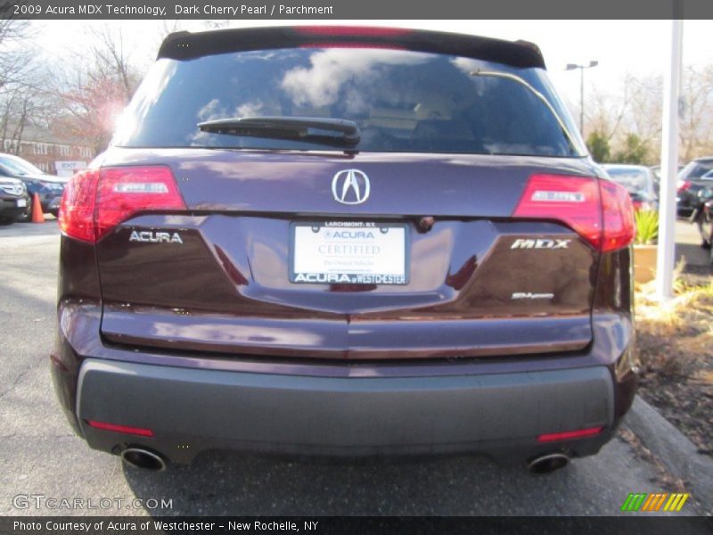 Dark Cherry Pearl / Parchment 2009 Acura MDX Technology