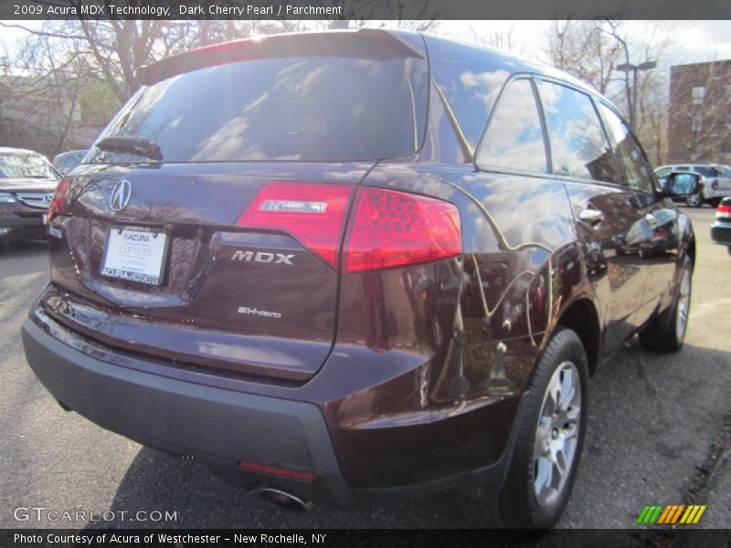 Dark Cherry Pearl / Parchment 2009 Acura MDX Technology