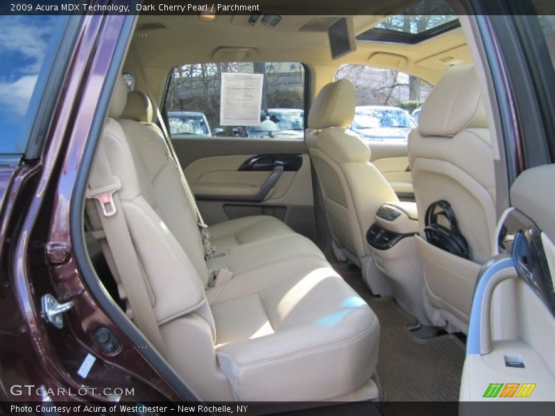 Dark Cherry Pearl / Parchment 2009 Acura MDX Technology