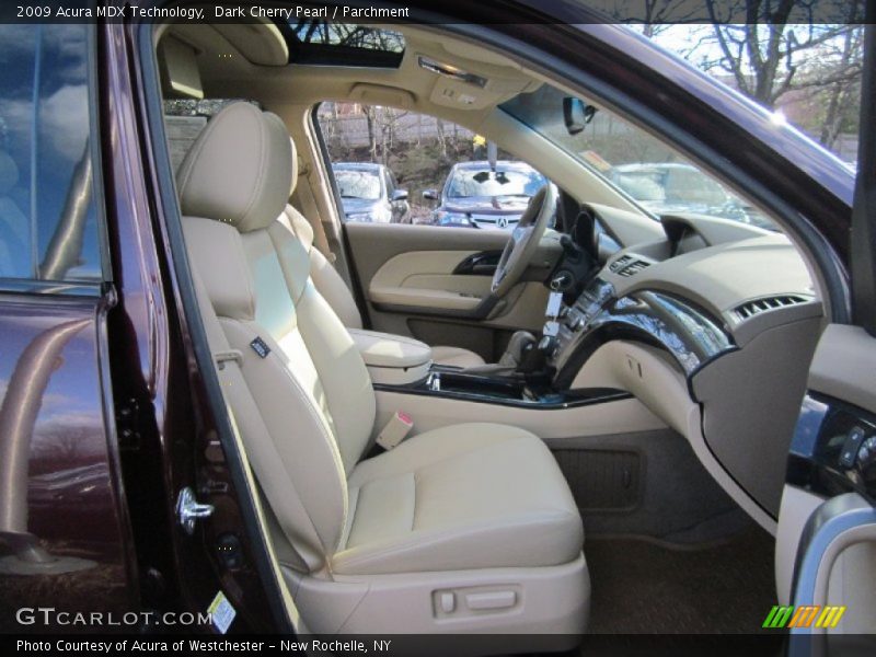 Dark Cherry Pearl / Parchment 2009 Acura MDX Technology